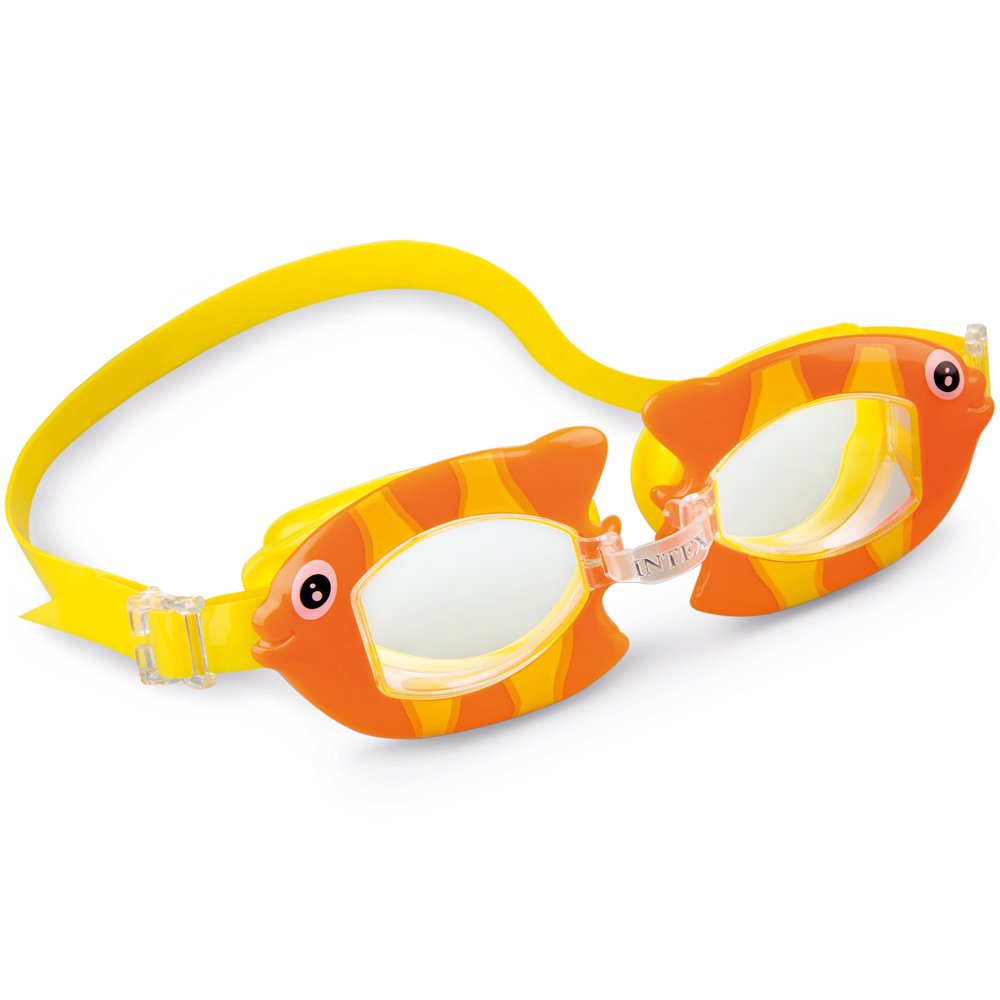 Okulary do pływania dla dziecka pomarańczowa ryba INTEX 55603