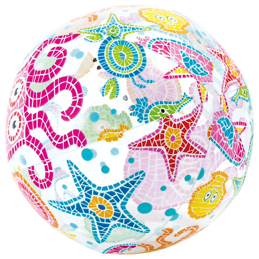 DMUCHANA PIŁKA PLAŻOWA gwiazdki 51 cm INTEX 59040
