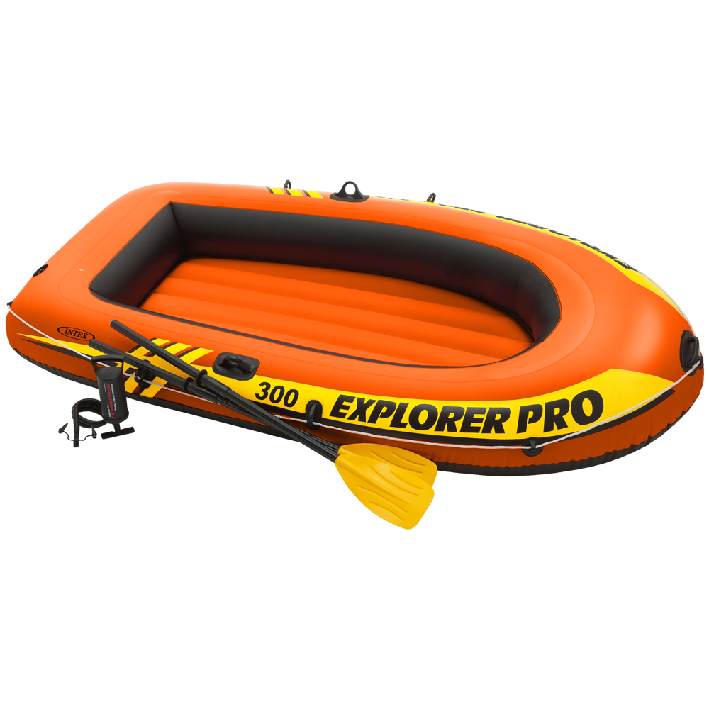 Ponton Explorer PRO 300 Set 244 x 117 x 36 cm wiosła + pompka INTEX 58358