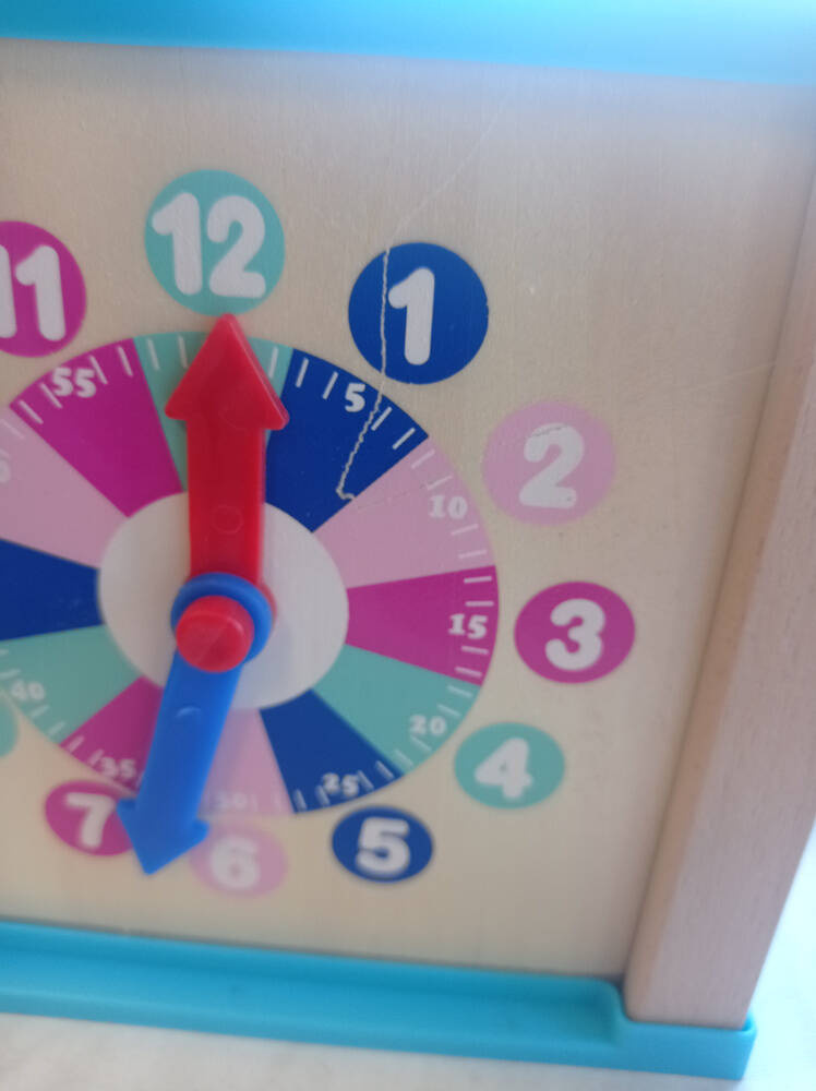 Drewniana Kostka Edukacyjna z liczydłem 5w1 sorter klocki OUTLET
