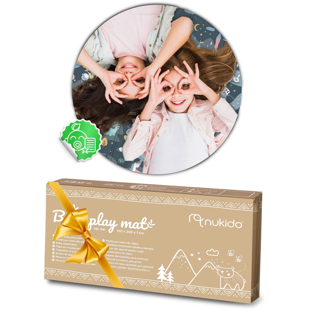 Mata piankowa edukacyjna składana 200 x 150 x 1 cm