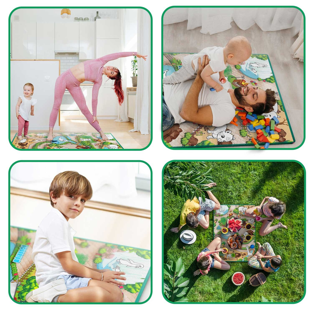 Zwijana mata edukacyjna do kolorowania 120 x 92 cm z mazakiem GRATIS