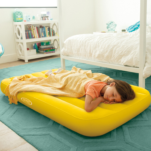 Materac welurowy dmuchany dla dzieci 88 x 157 x 18 cm INTEX 66803