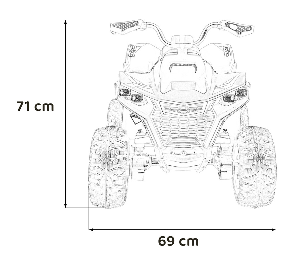 Pojazd Quad Fast Wheel Czarny