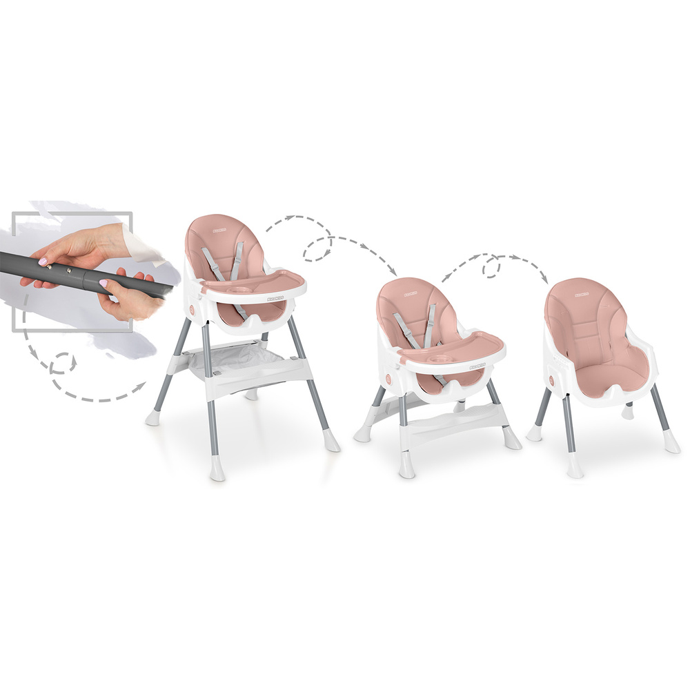 Krzesełko do karmienia  Mani różowe