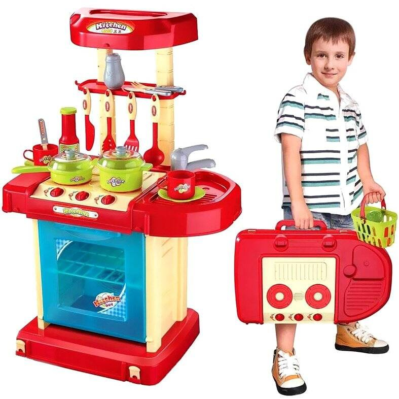 Kuchnia składana walizka akcesoria 18 el. Mały Kucharz 