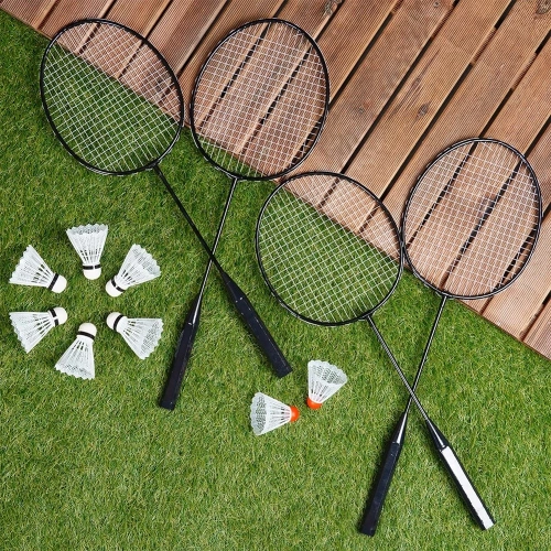 Zestaw do badmintona 8 lotek 61 cm 12 el.