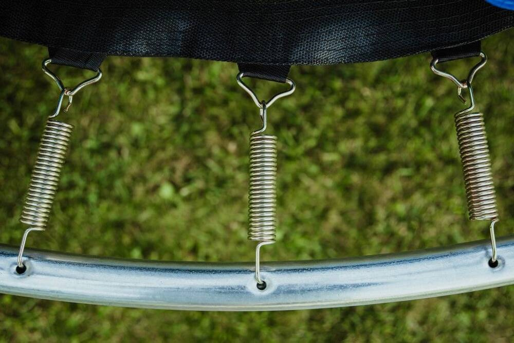 TRAMPOLINA BAUERKRAFT Z SIATKĄ ORAZ DRABINKĄ 244-252CM