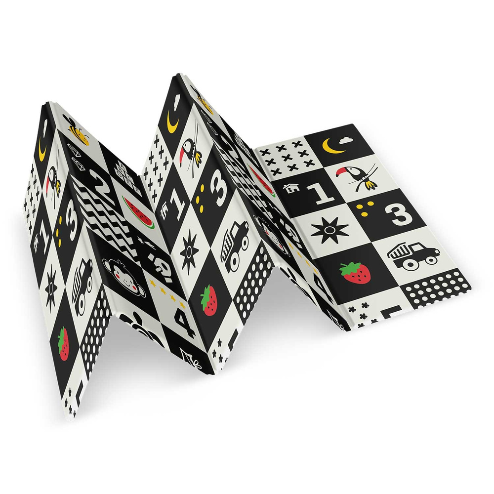 Mata piankowa edukacyjna składana 200 x 180 x 1 cm  ocean-liczby