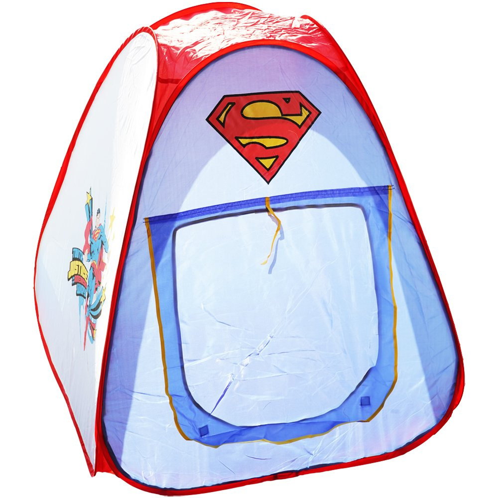 Namiot dla dzieci Superman samorozkładajacy się do ogrodu plac zabaw
