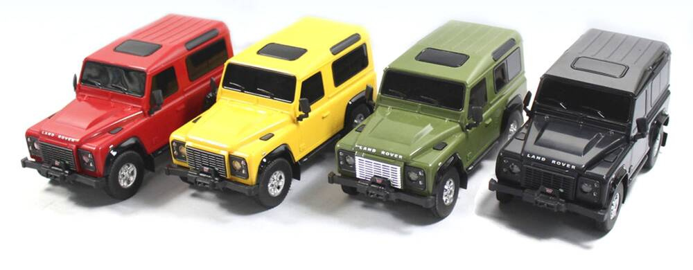 Land Rover Defender skala 1:24 Rastar 78500 samochód sterowany zielony