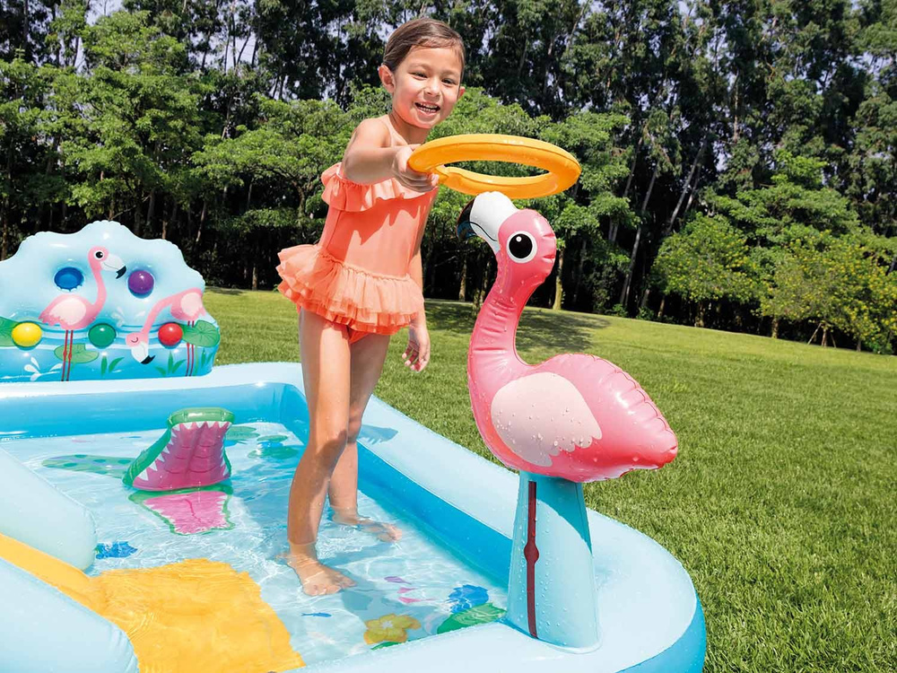 Dmuchany, wodny plac zabaw zjeżdżalnia dżungla JUNGLE INTEX 57161