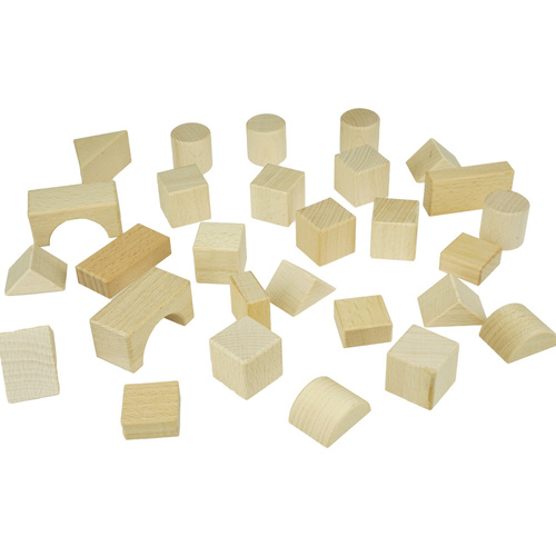 Duże drewniane klocki Sorter konstrukcyjne naturalne