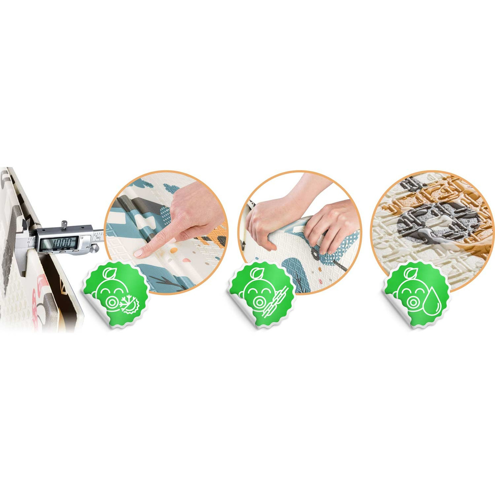 Mata piankowa edukacyjna składana 200 x 150 x 1 cm