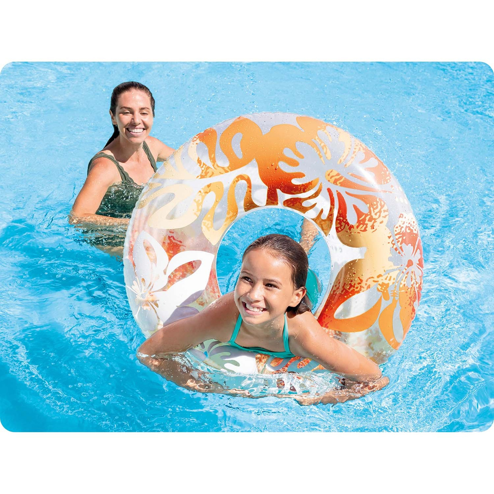 Kółko do pływania średnica 91 cm  INTEX 59251 pomarańczowy