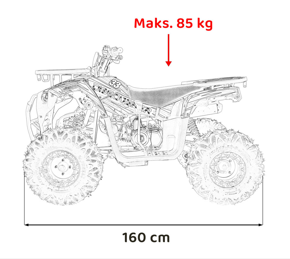 Pojazd Quad Spalinowy 120CC DISCOVERER Niebieski