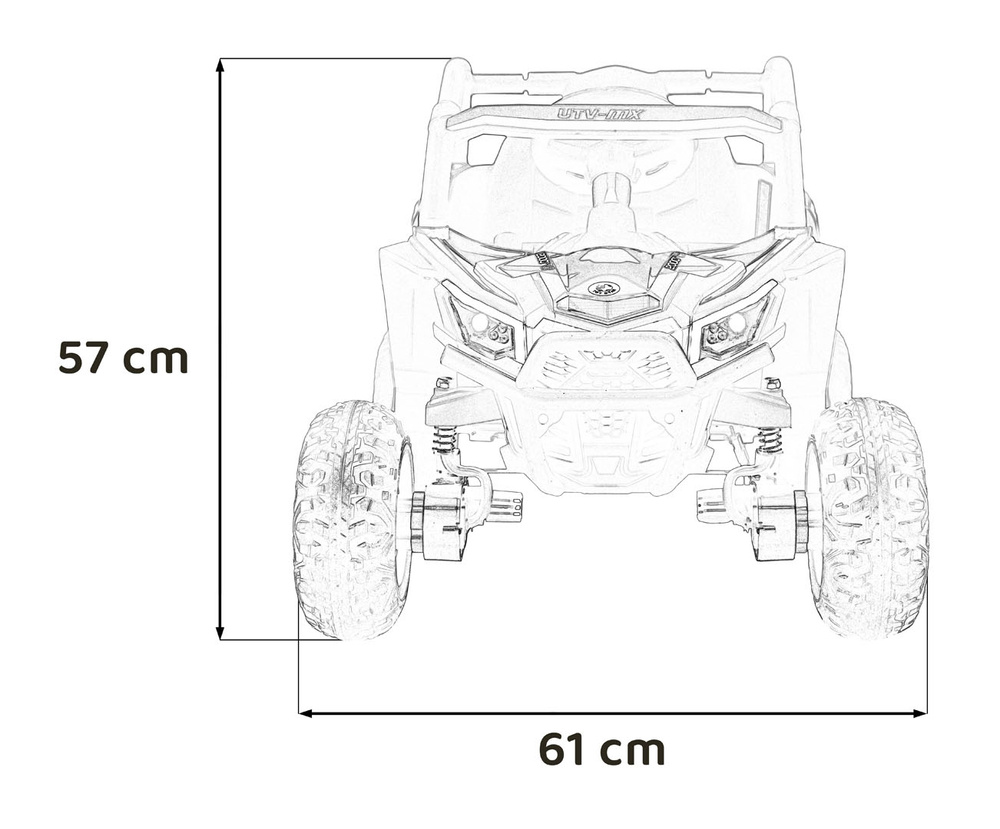 Pojazd Buggy Madman UTV-MX Czerwony