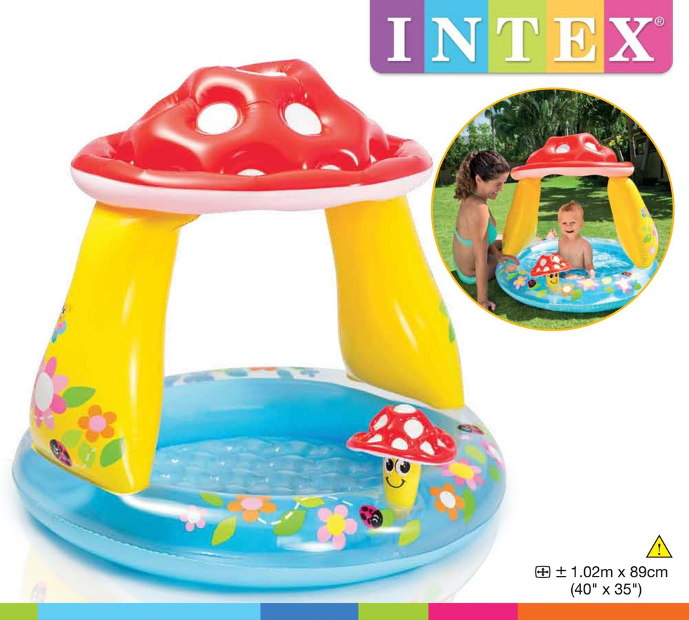 Basen brodzik Muchomor dla dzieci Intex 57114 miękkie dno