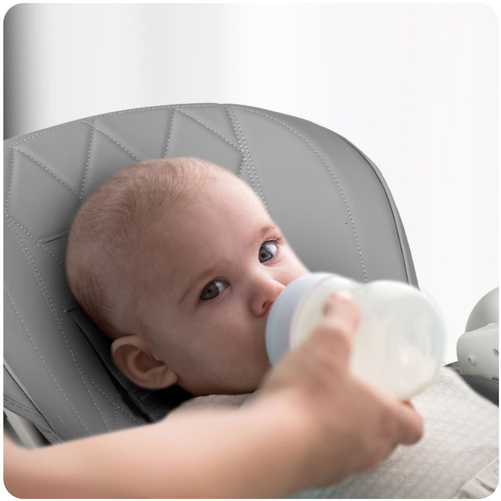 Krzesełko do karmienia Elite szare