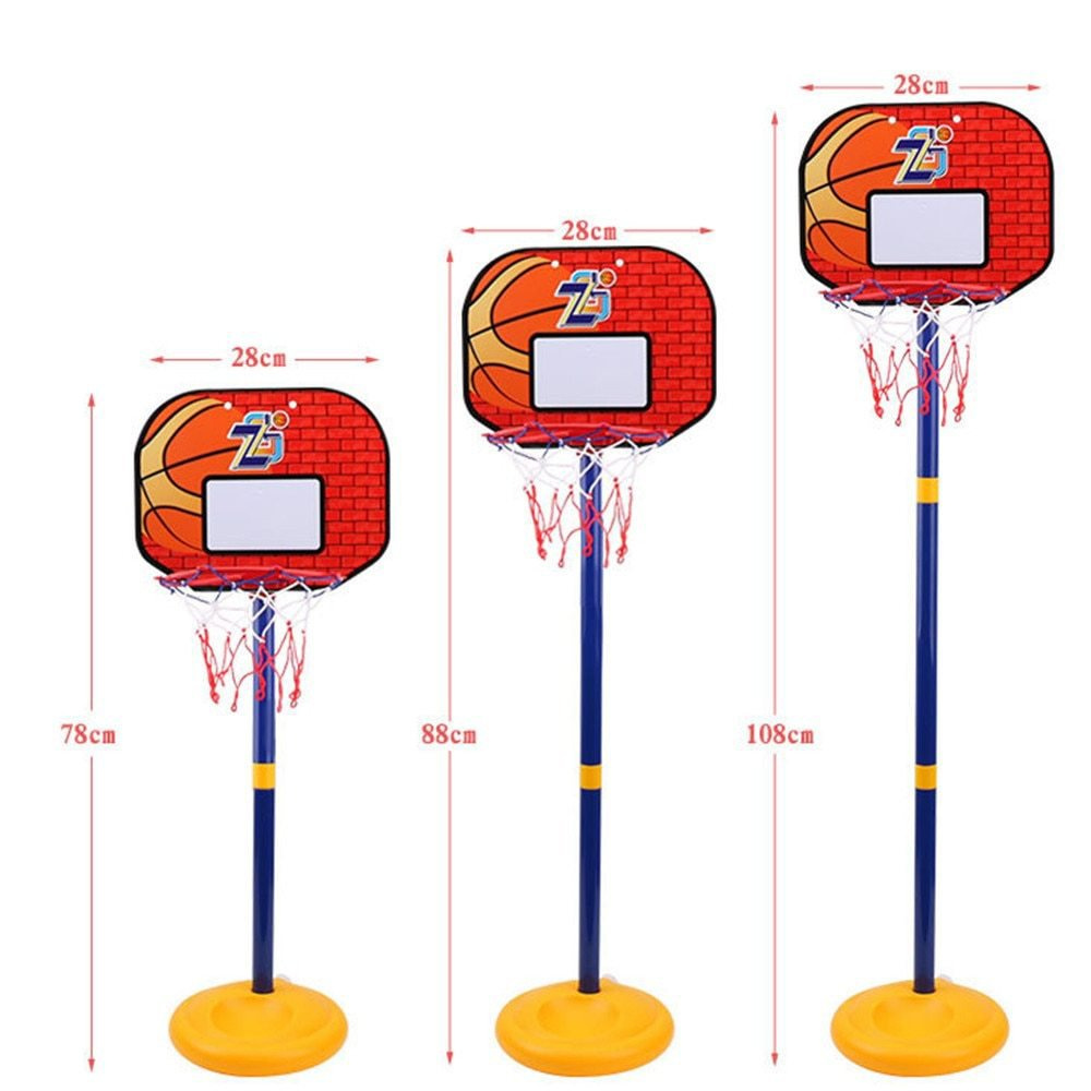 Zestaw do gry w koszykówkę, kosz +piłka + pompka 108 cm