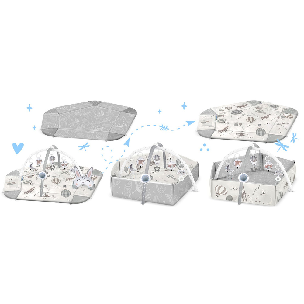 Mata edukacyjna interaktywna duża Balony