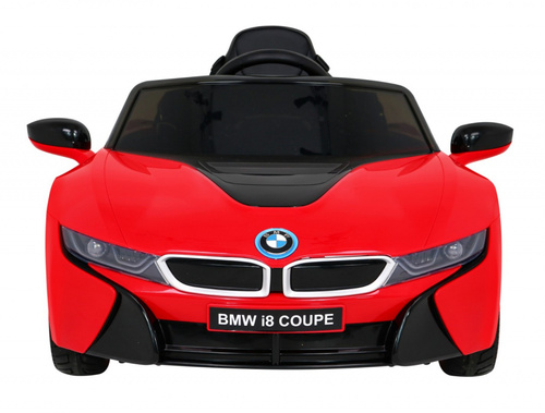BMW I8 Lift Auto na akumulator Czerwony + Pilot + Wolny Start + 3-pkt pasy + MP3 USB + LED