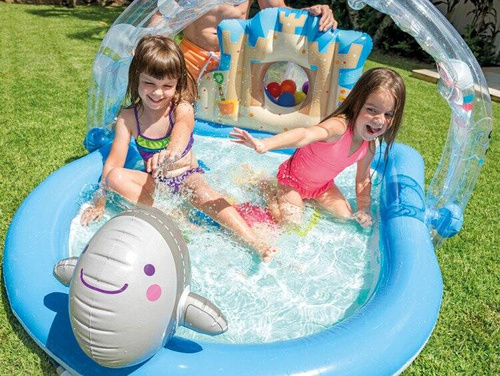 Plac zabaw tęcza + fontanna INTEX 57421