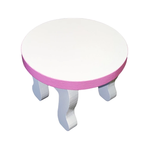 Zestaw drewnianych mebelków do domku dla lalek do jadalni