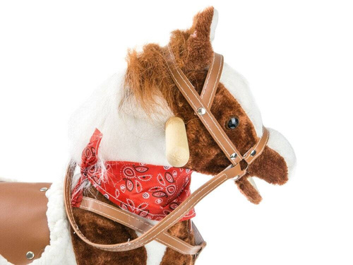 Konik na biegunach Mustang KINDERSAFE  ciemny brąz