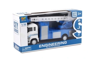 Samochód dźwig z drabiną służby miejskie z napędem typu friction