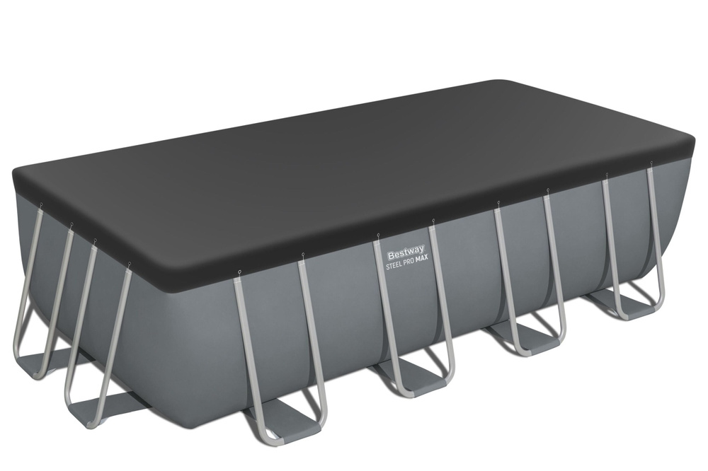 Basen stelażowy Power Steel 488x244x122 Szary 16x8FT BESTWAY 6w1