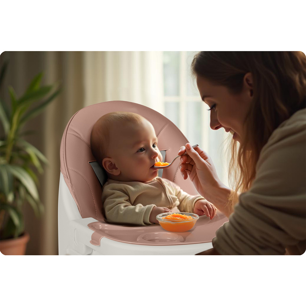 Krzesełko do karmienia  Mani różowe