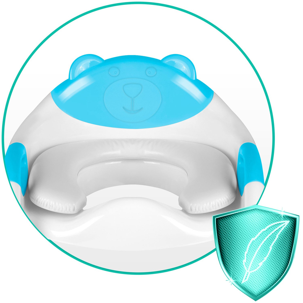 Nakładka na sedes z drabinką miś  niebieska