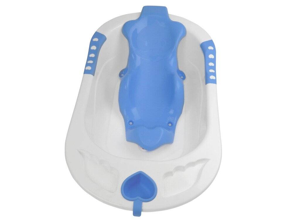 Wanienka z siedziskiem niebieska 83 x 50 x 23 cm KINDERSAFE