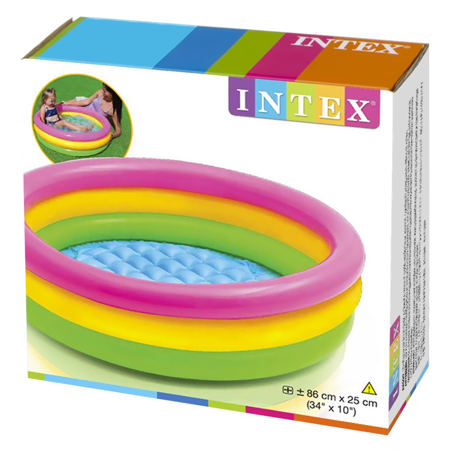 Dmuchany basenik brodzik tęcza Intex 58924