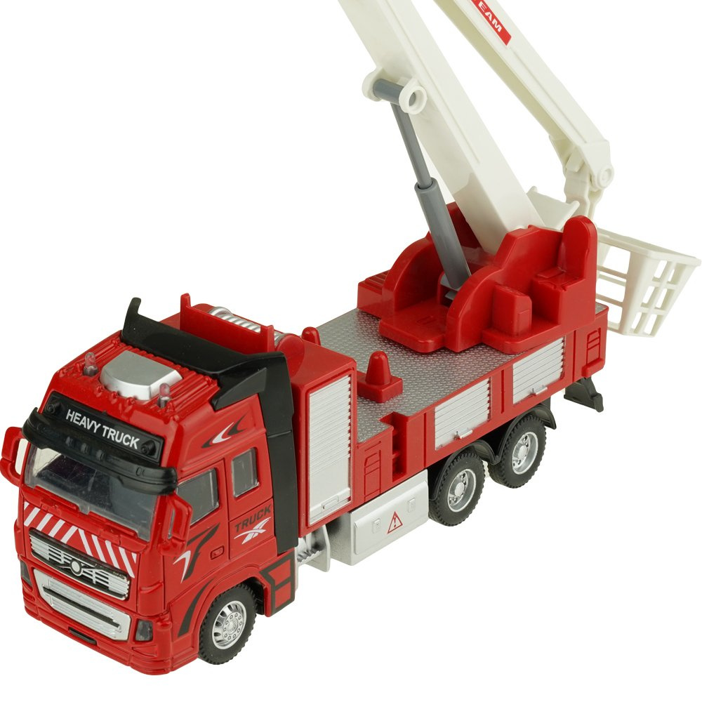 Wóz strażacki z koszem Straż Pożarna auto samochód