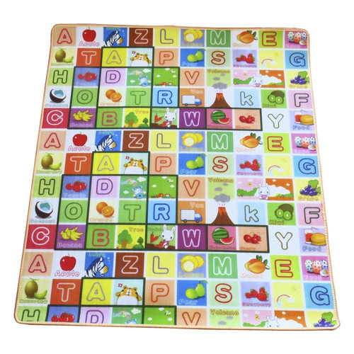 Dwustronna mata piankowa dla dzieci 177x197 cm XXL