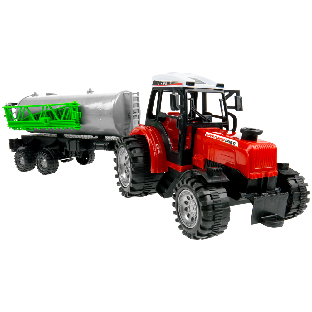 Traktor z beczkowozem ciągnik rolniczy zabawka dla dzieci