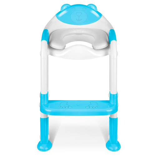 Nakładka na sedes z drabinką miś  niebieska