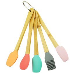 Zestaw 5 łopatek silikonowych do ciasta szpatułka dla dzieci