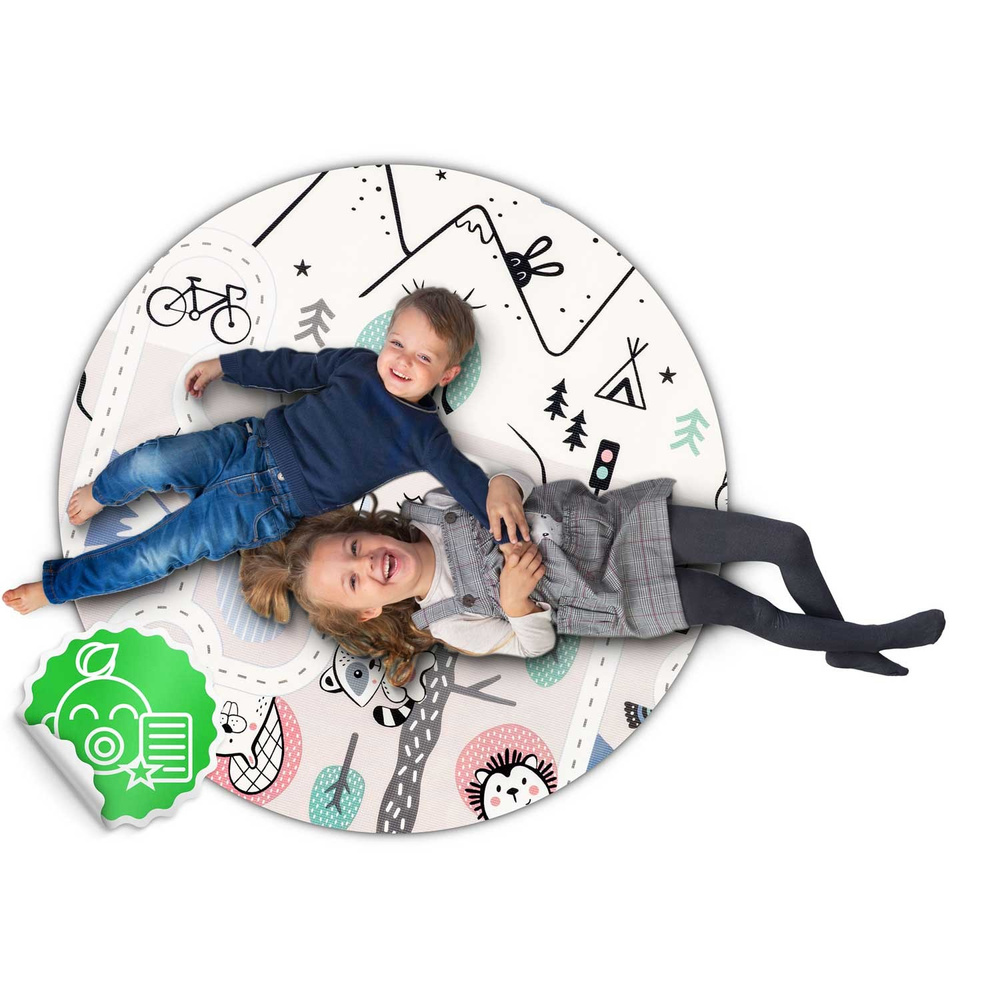 Mata piankowa edukacyjna zwijana 180 x 150 x 1,5 cm