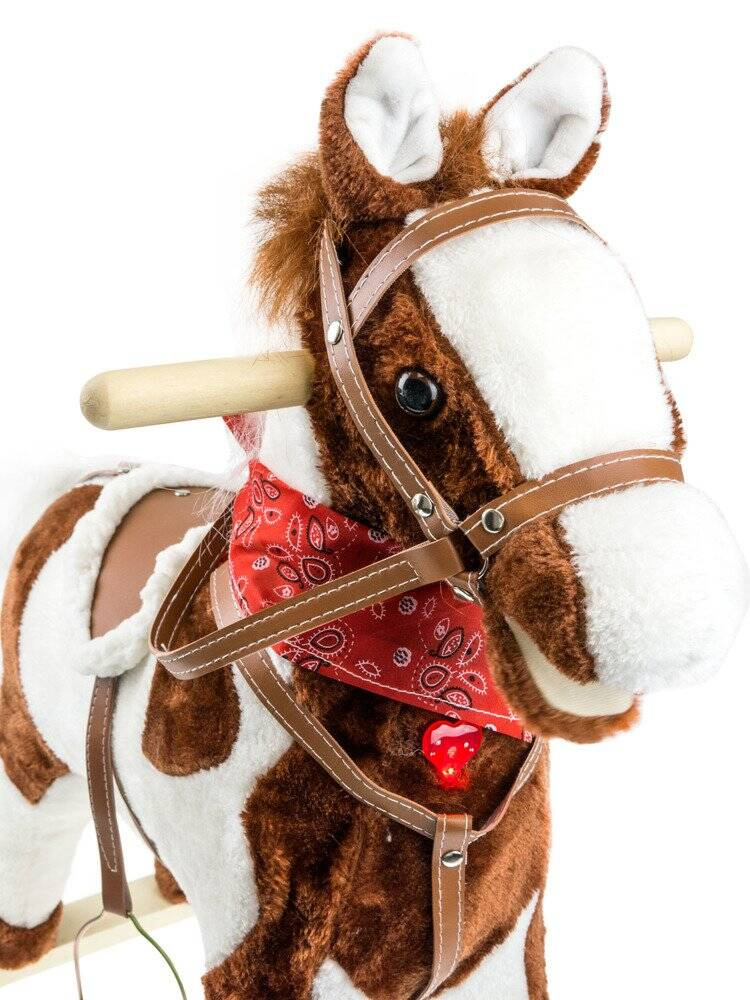 Konik na biegunach Mustang KINDERSAFE  ciemny brąz