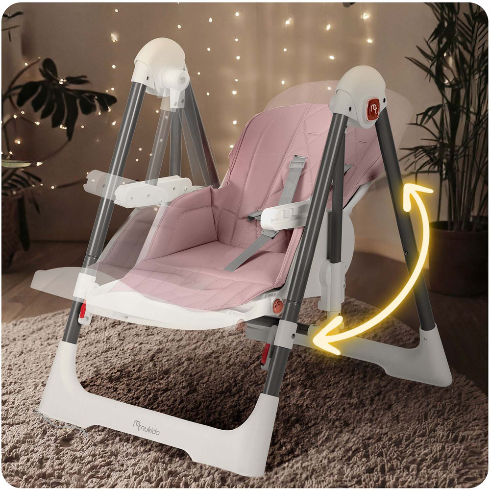 Krzesełko do karmienia Elite różowe