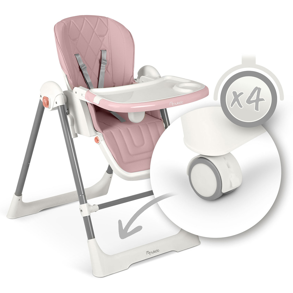 Krzesełko do karmienia Elite różowe