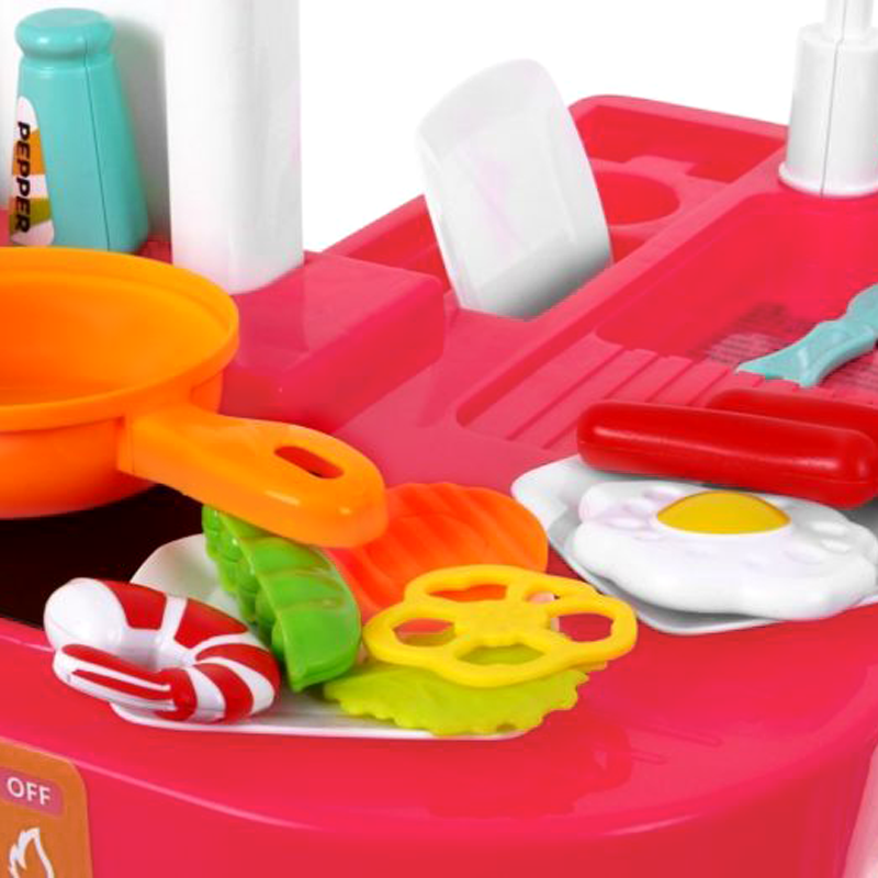 Kuchnia Małego Kucharza akcesoria piekarnik, lodówka, kran, woda 