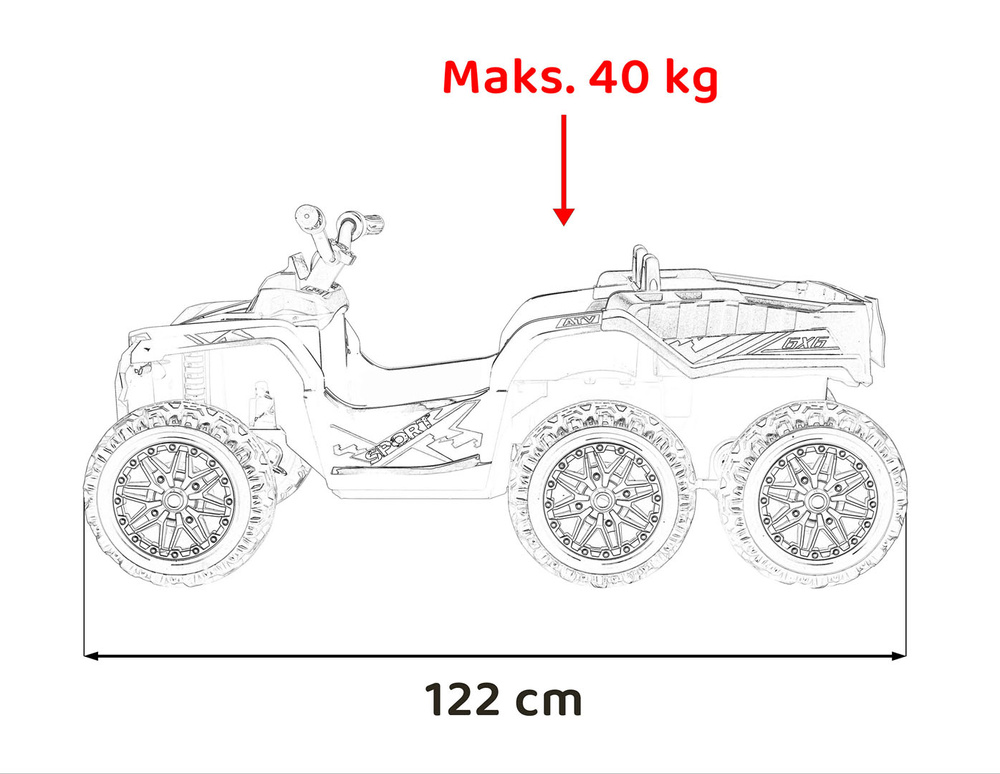 Pojazd Quad Sport TX ATV Czarny