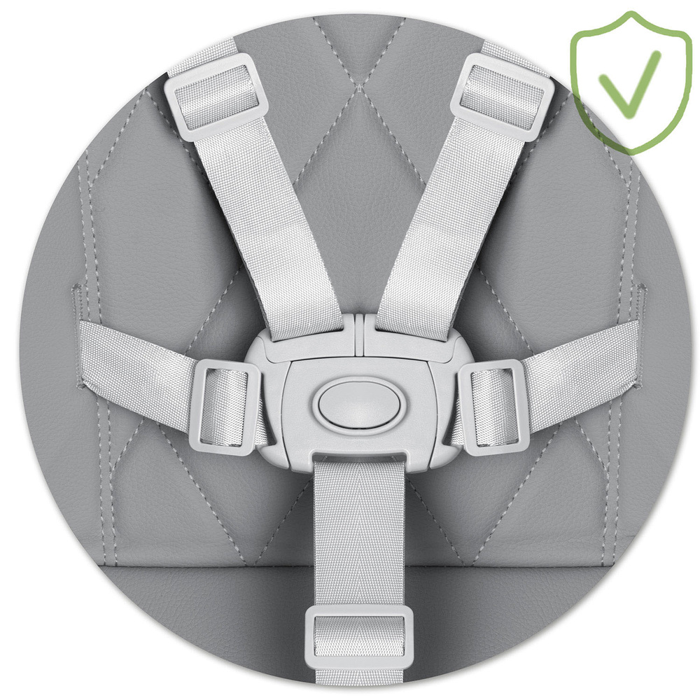 Krzesełko do karmienia Elite szare