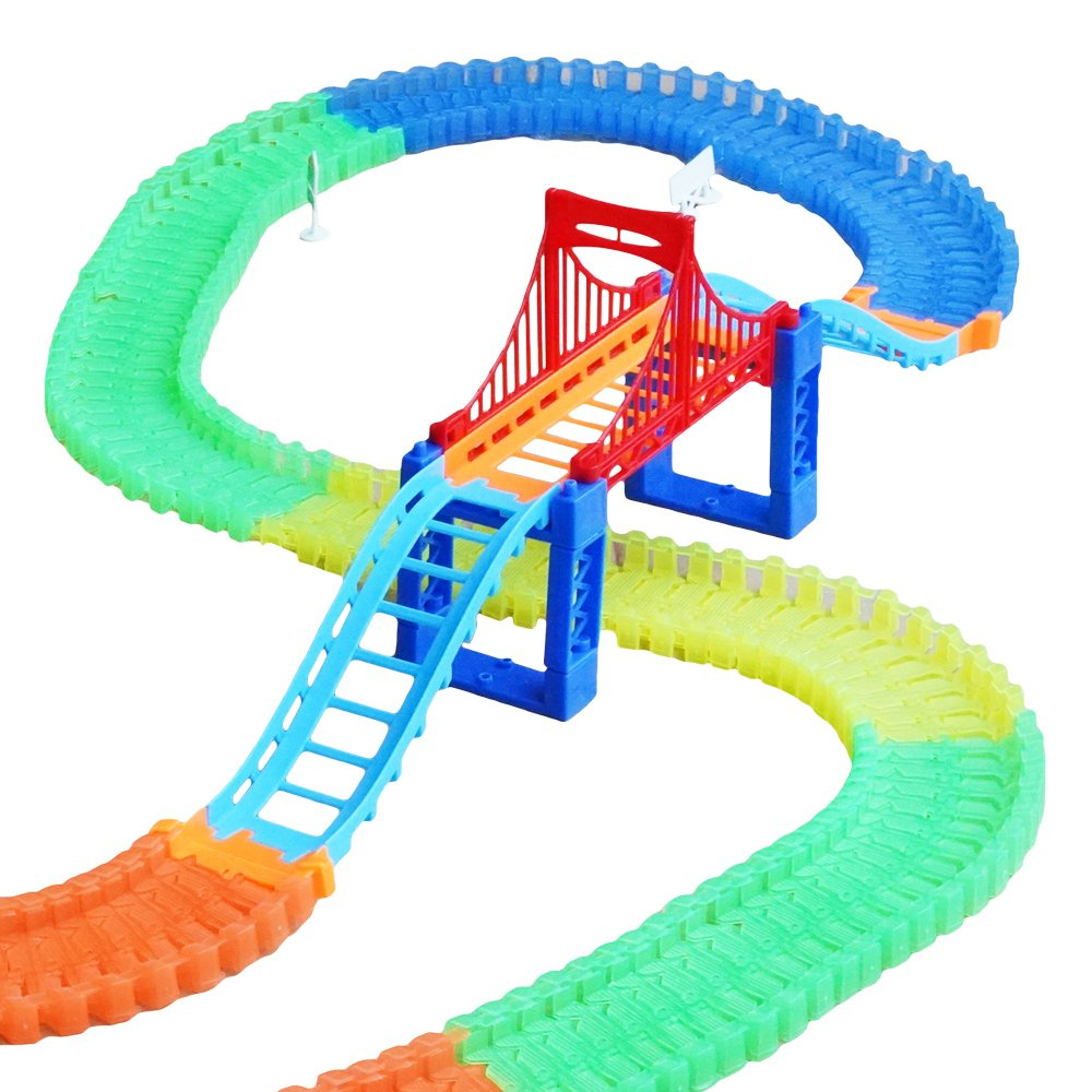 Magic tracks świecący tor most Autko 360 el.autostrada OUTLET