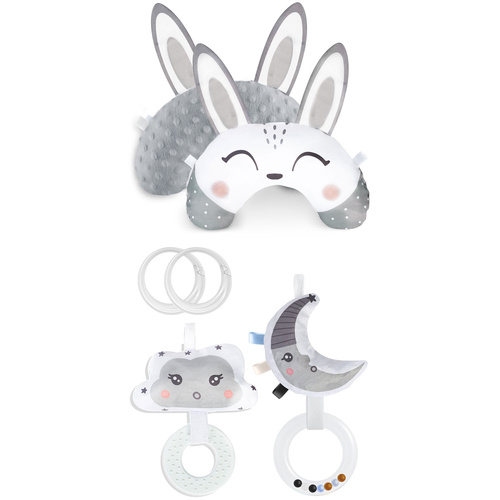 Poduszka z grzechotką i gryzakiem do mat 