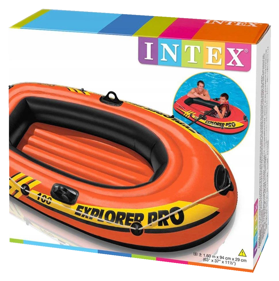 Ponton Explorer PRO 100 160 x 94 x 29 cm INTEX 58355 +wiosła 59623 Intex